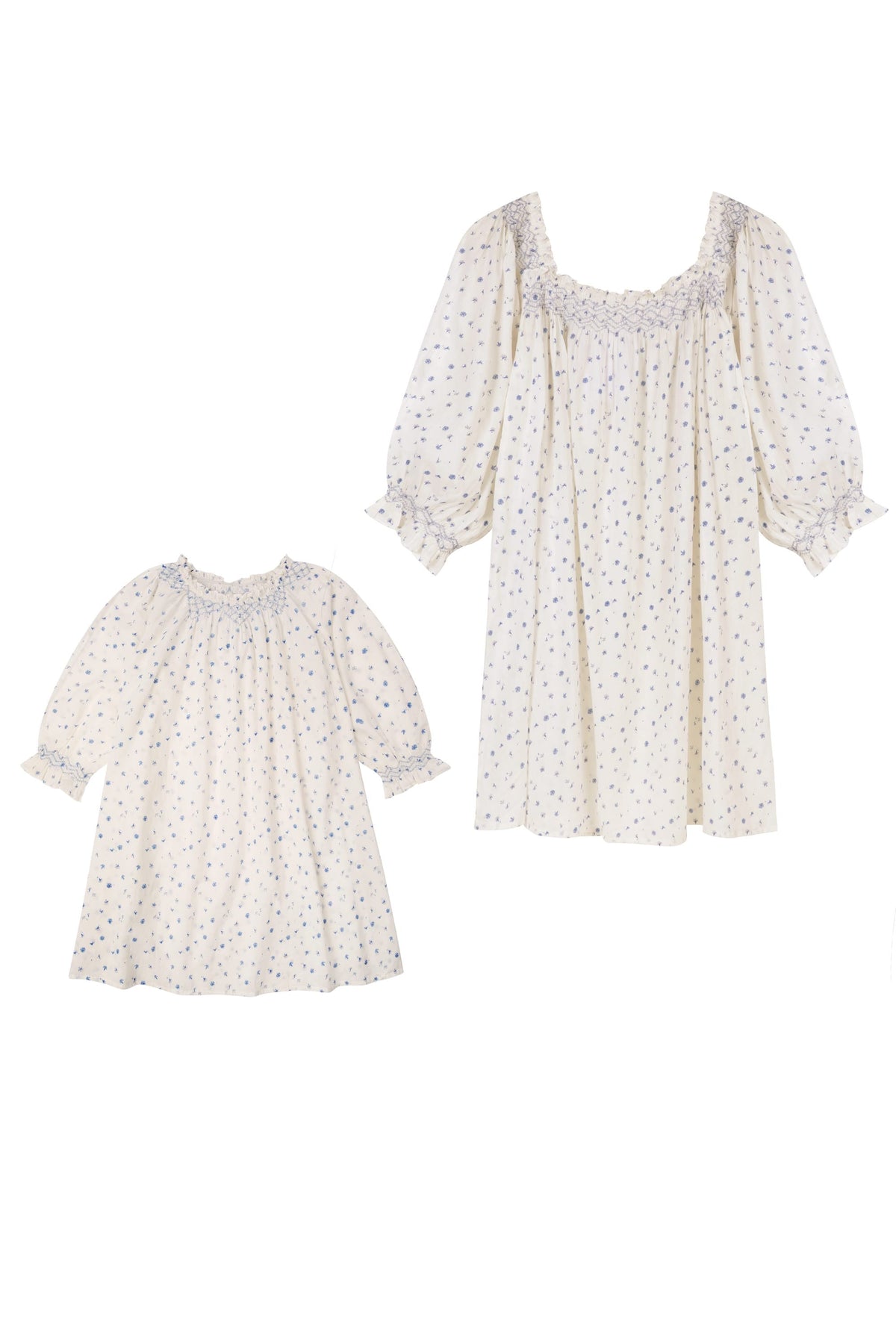 Children's Alexa Cornflower Cotton Nightdress