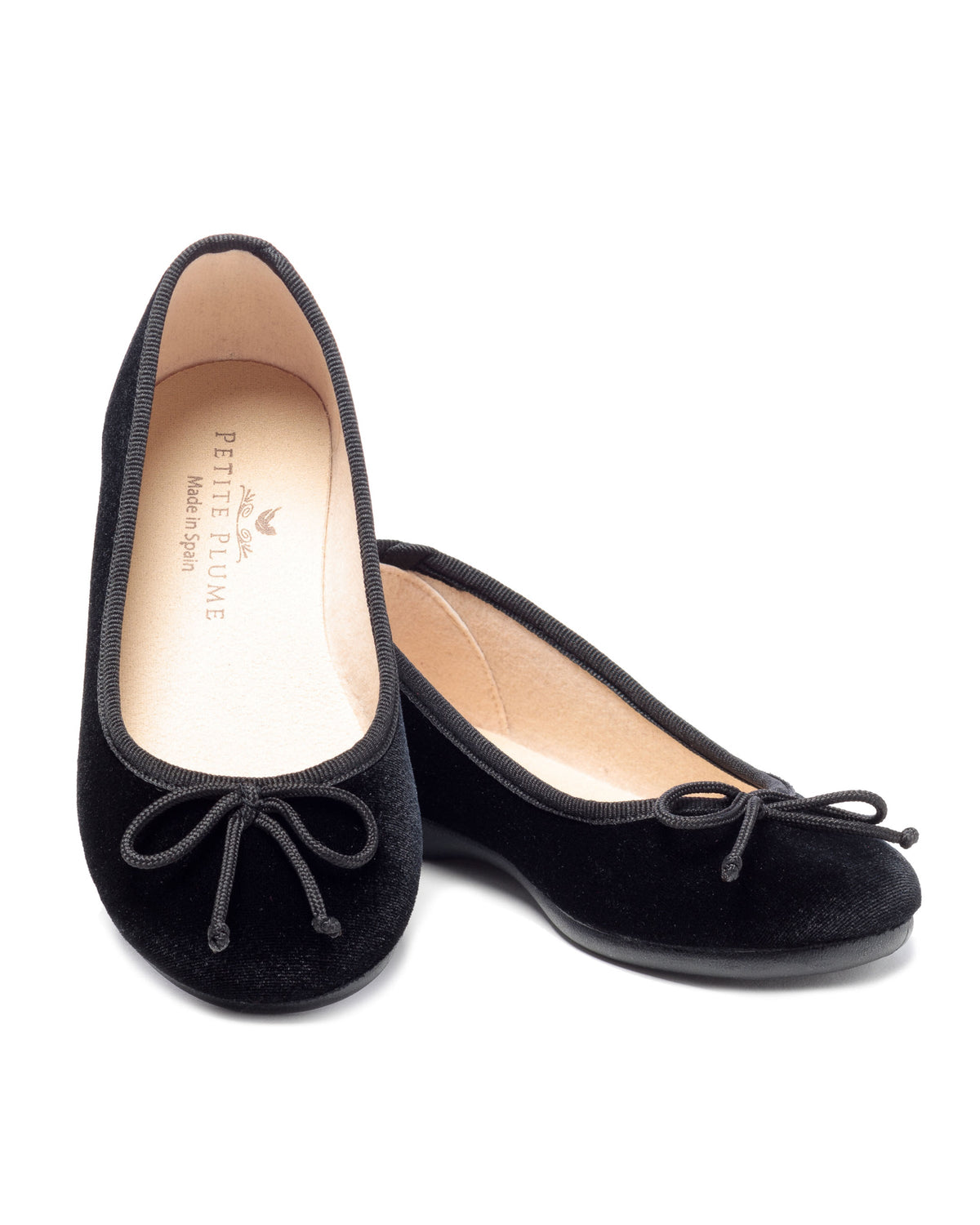 The Juliette Ballet Slipper in Black Velvet