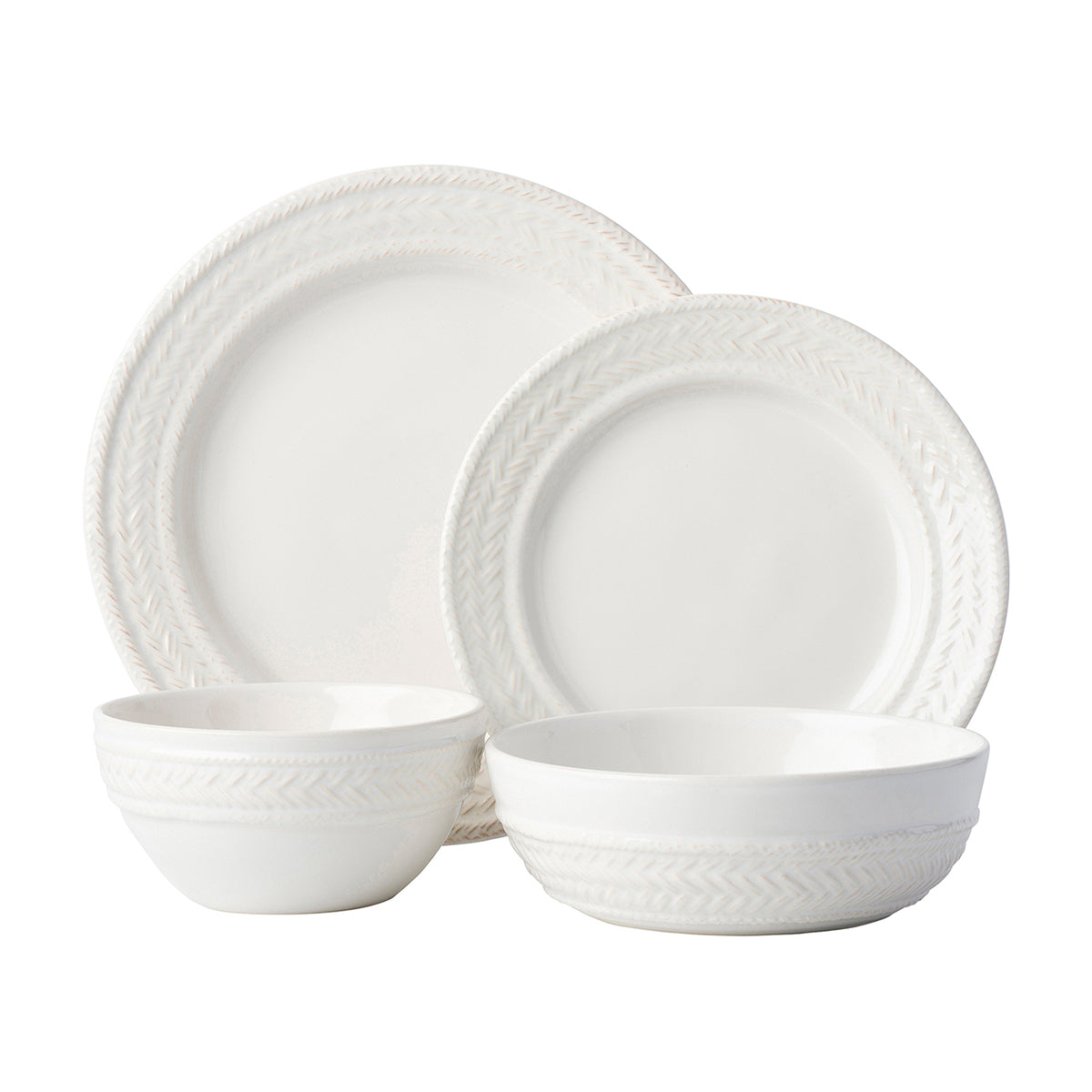 Le Panier Whitewash Dinner Plate