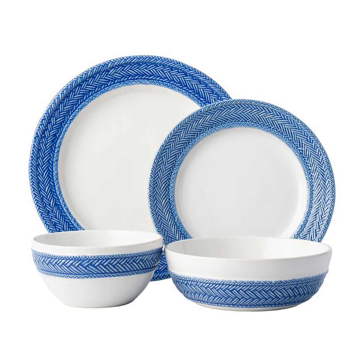 Le Panier White/Delft Coupe Pasta/Soup Bowl