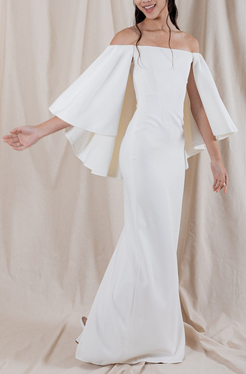 Holly Gown with Draped Back