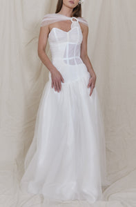 Angel Gown with Exposed Tulle