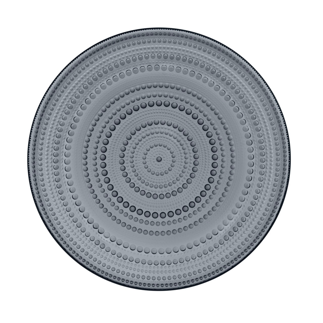 Kastehelmi Large Plate in Dark Grey