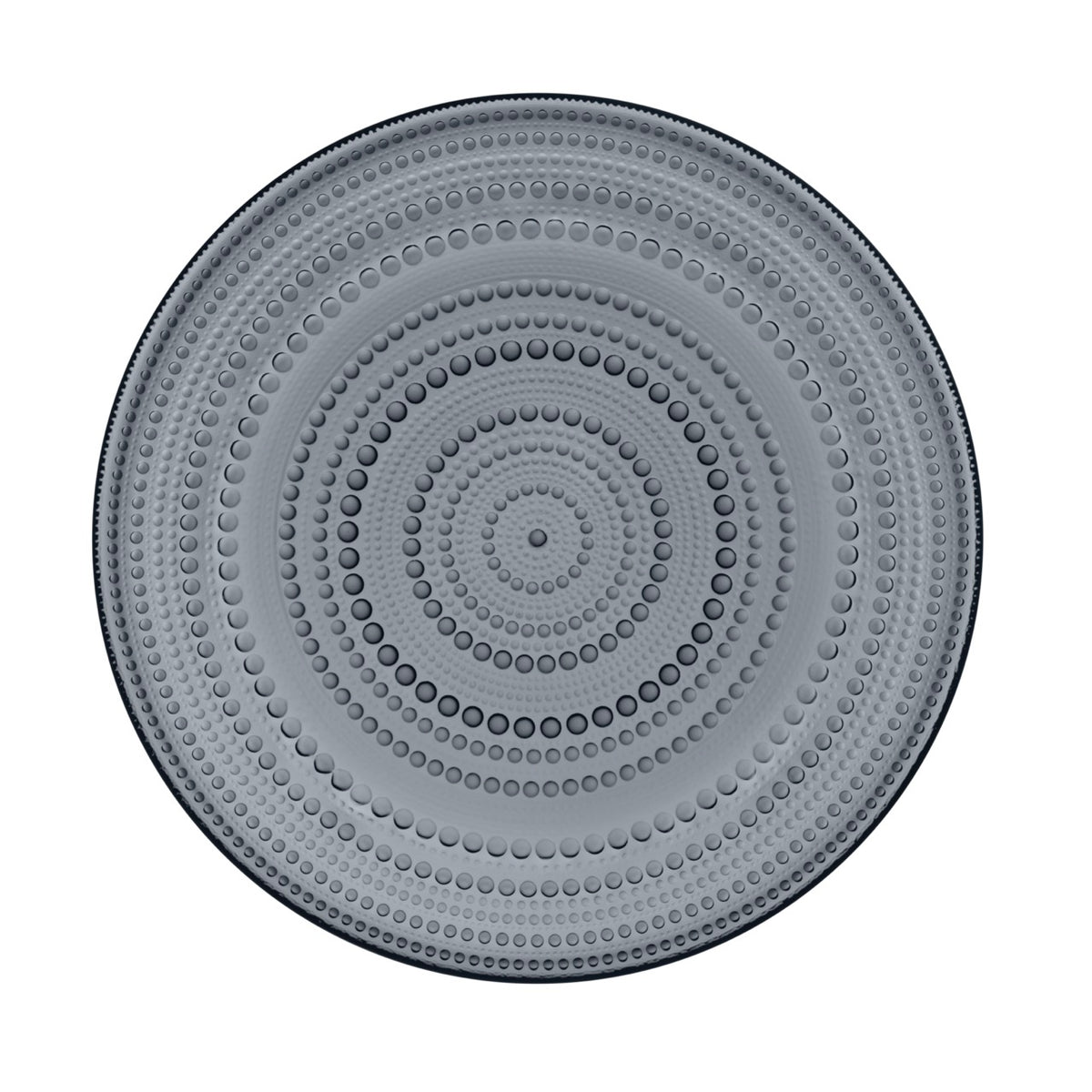 Kastehelmi Large Plate in Dark Grey