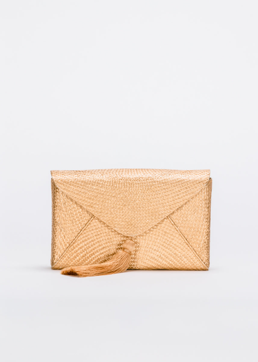 Cassia Straw Clutch Bag