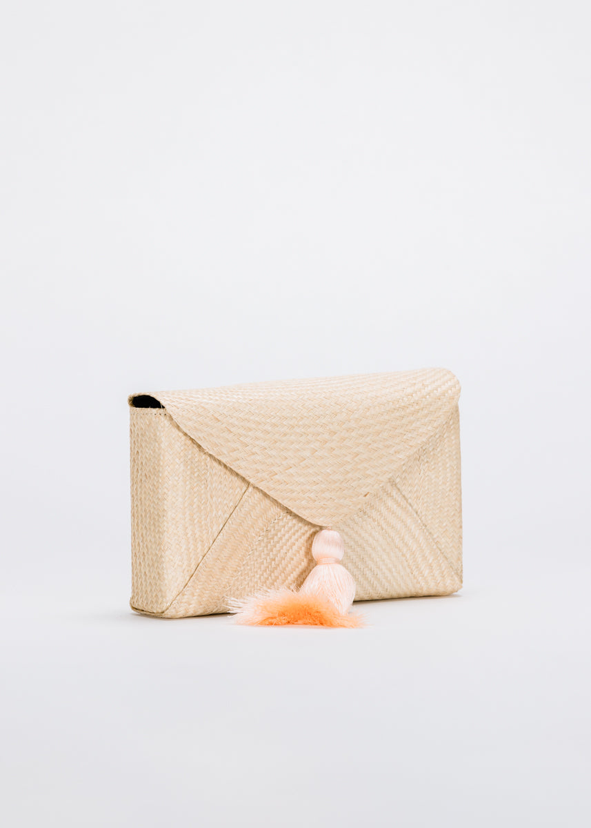 Cassia Straw Clutch Bag