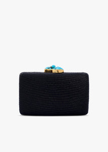 Jen Clutch with Turquoise Stone