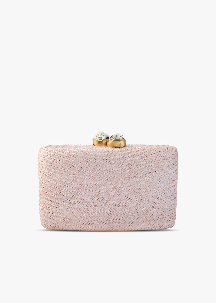 Jen Clutch with White Stone