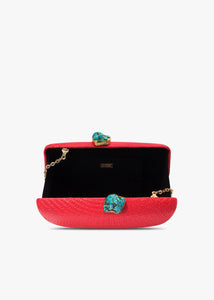 Jen Clutch with Turquoise Stone