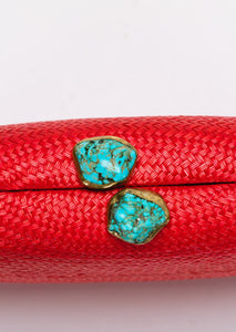 Jen Clutch with Turquoise Stone