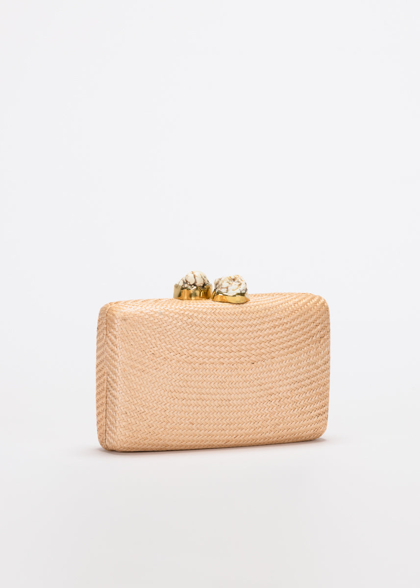 Jen Clutch with White Stone