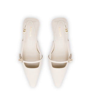 Ines Pump In Ivory Leather