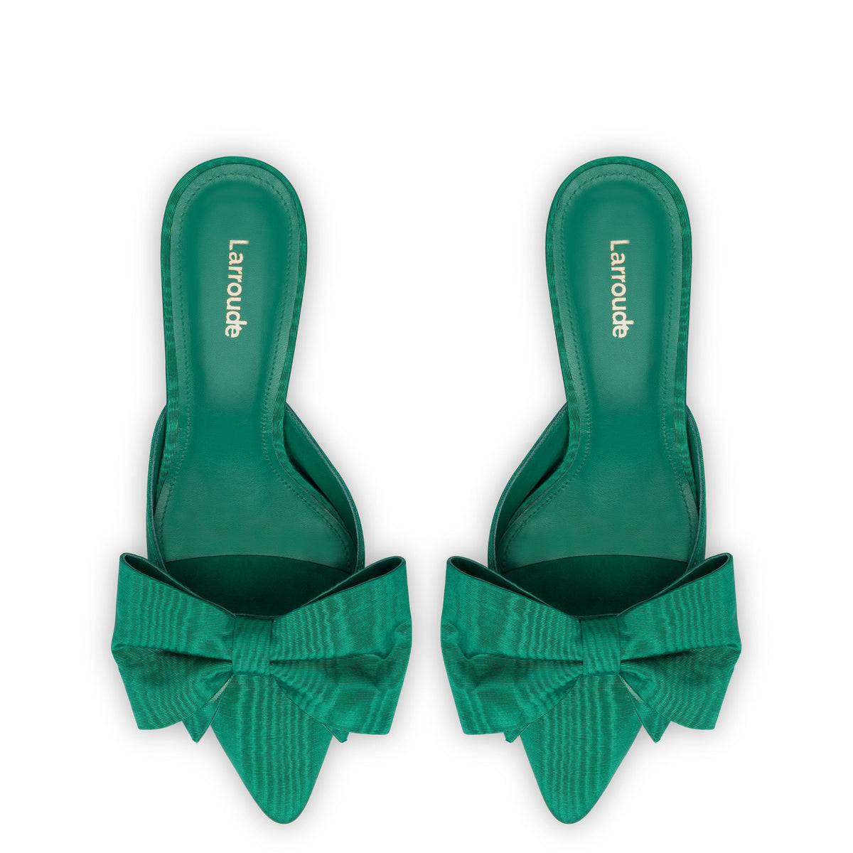 Mini Elle Pump In Emerald Fabric