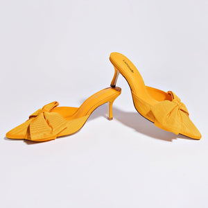 Mini Elle Pump in Mango Fabric