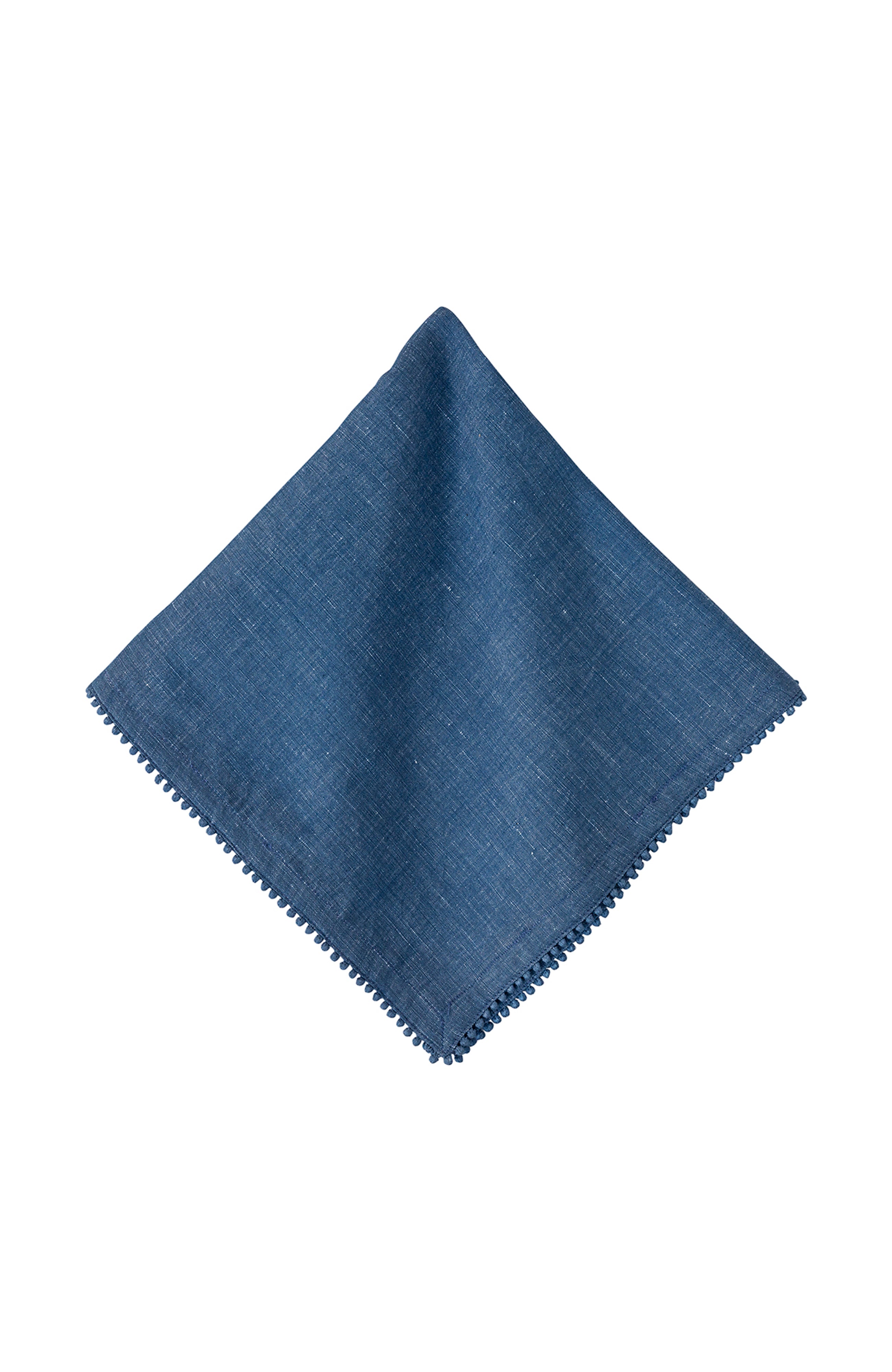 Berry Trim Navy Napkin