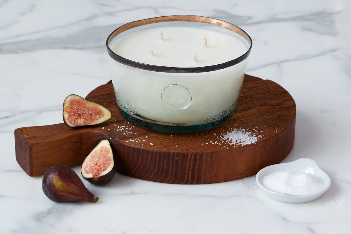 Porto Vecchio Fig Leaf and Sea Salt Candle