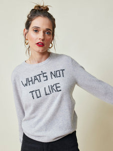 What's Not to Like Crewneck Sweater Lingua Franca NYC   