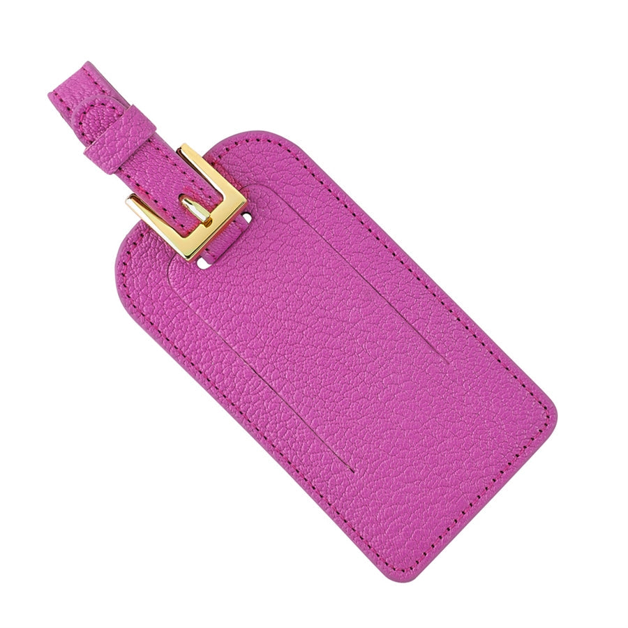 Luggage Tag in Goatskin Leather