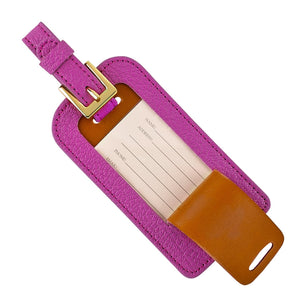 Luggage Tag in Goatskin Leather