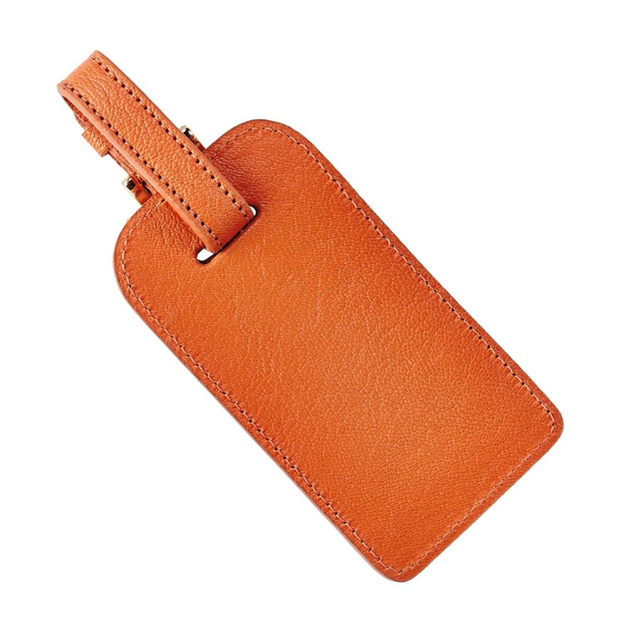 Luggage Tag in Goatskin Leather