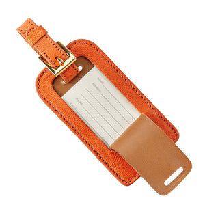 Luggage Tag in Goatskin Leather