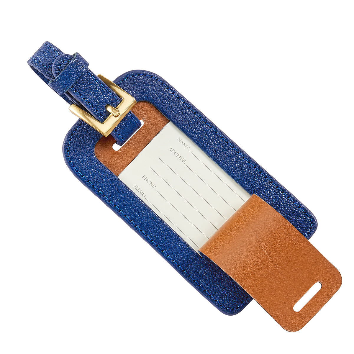 Luggage Tag in Goatskin Leather