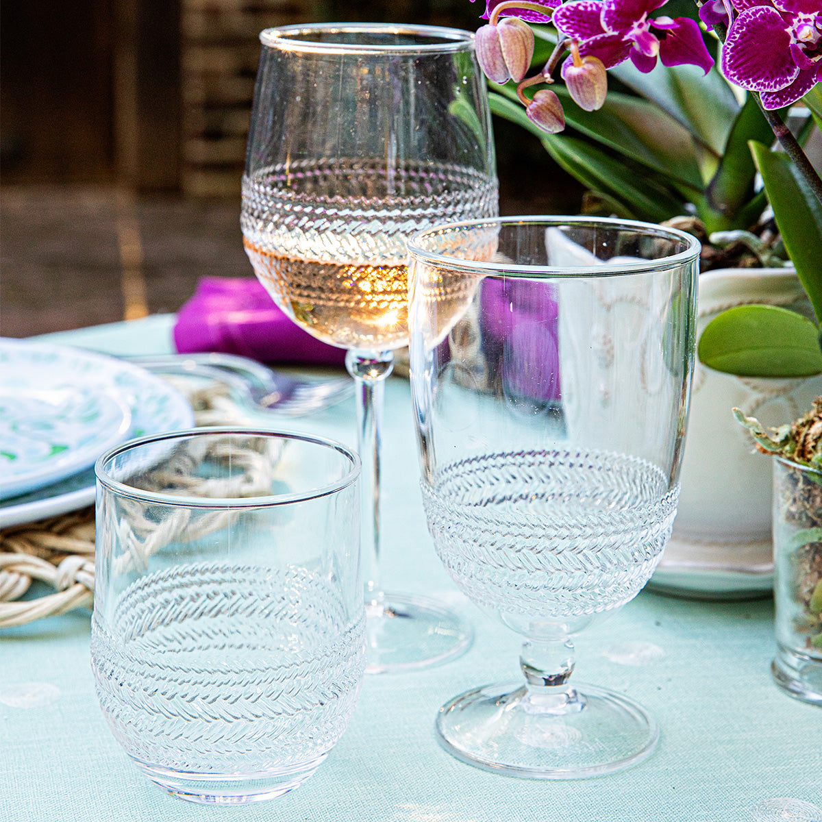 Le Panier Clear Acrylic Wine Glass