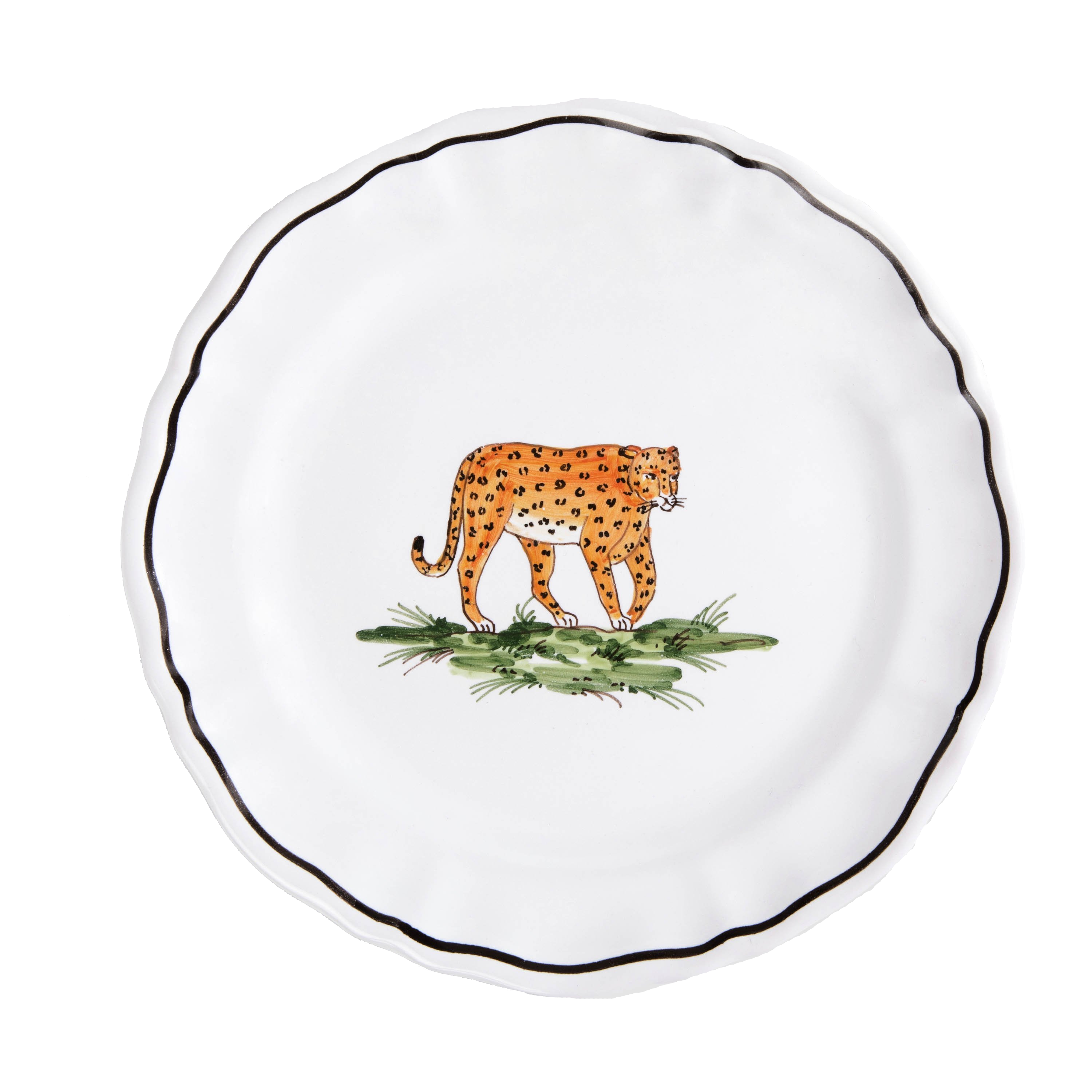 Animaux de la Savane Dessert/Side Plate, Leopard