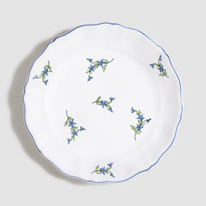 Les Bleuets Salad Plate, Bleu Égyptien et Vert