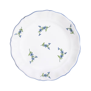 Les Bleuets Salad Plate, Bleu Égyptien et Vert