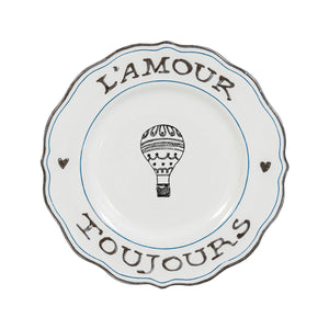 L’Amour Toujours Dessert/Salad Plates, Assorted, Set of 4