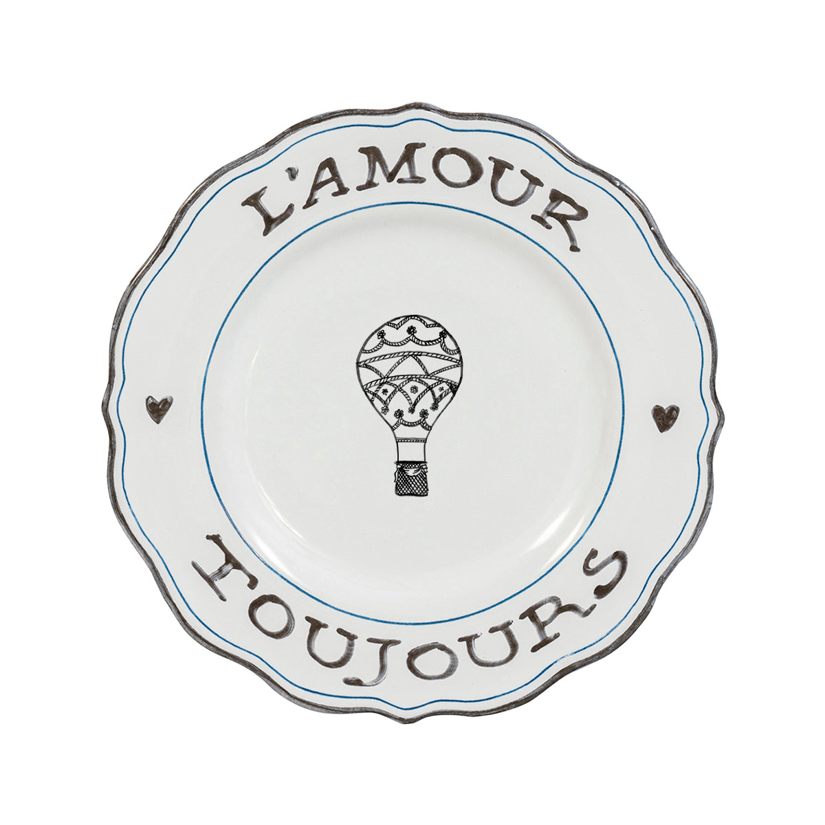 L’Amour Toujours Dessert/Salad Plates, Assorted, Set of 4