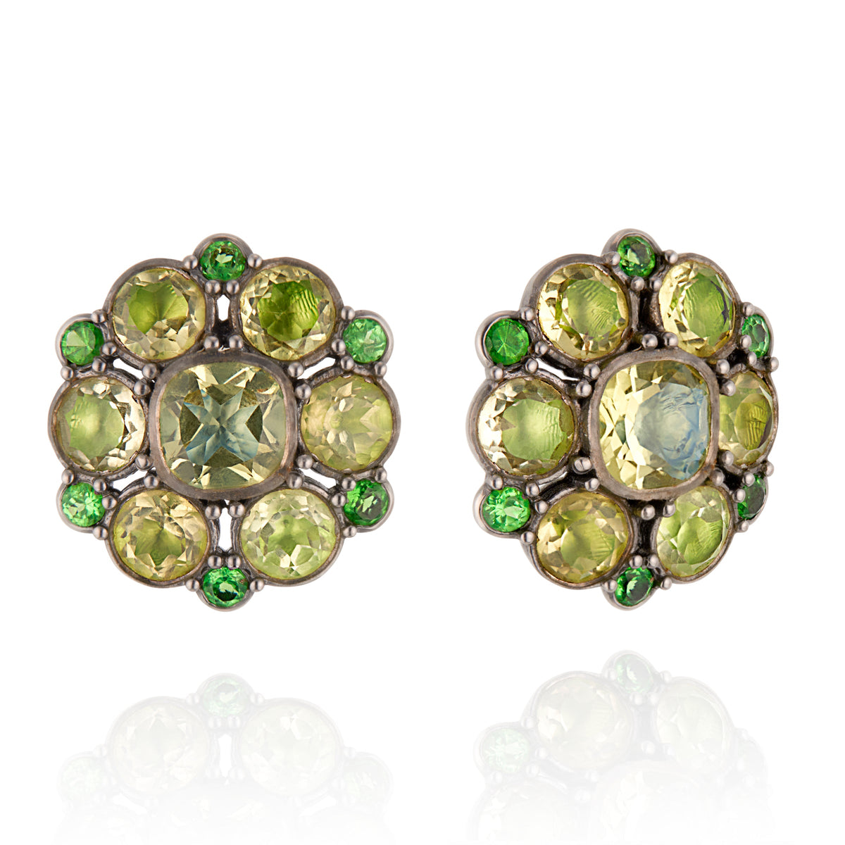 Luzia Duquesa Cluster Earrings in Lemon Quartz