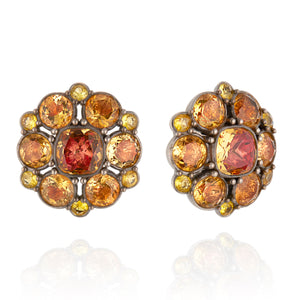 Luzia Duquesa Cluster Earrings in Yellow Citrine