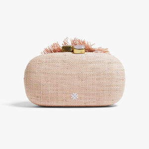 La Fleur Fringe Bag in Blush