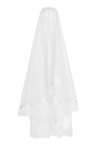 Maureen Circle Veil With Lace Edging