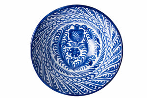 Casa Azul Large Bowl with Hand-painted Designs