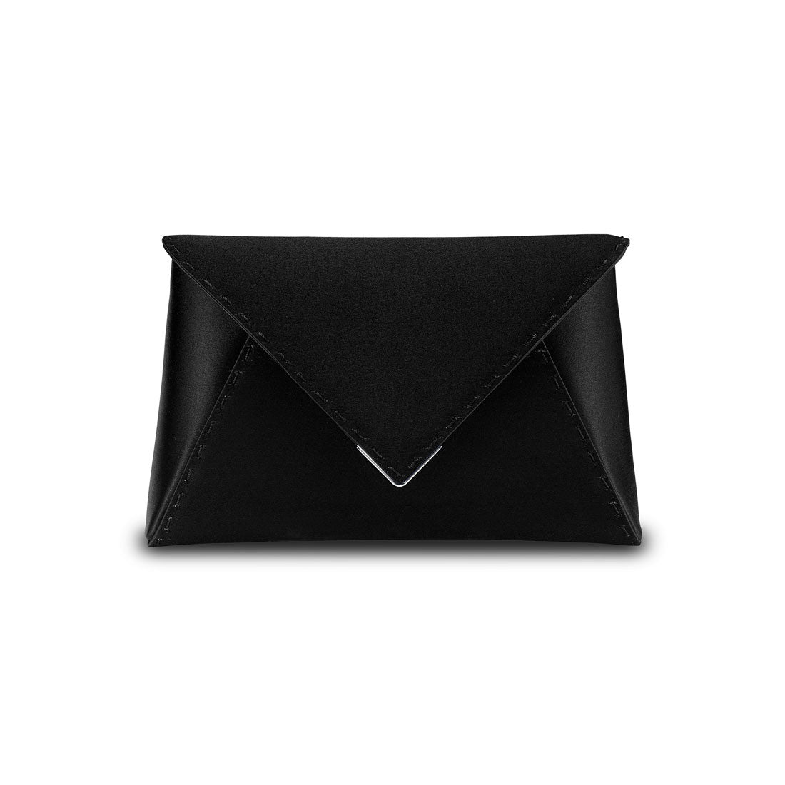 Lee Pouchet Small in Black Diamond Satin