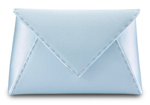 Lee Pouchet Small in Glacier Blue Satin