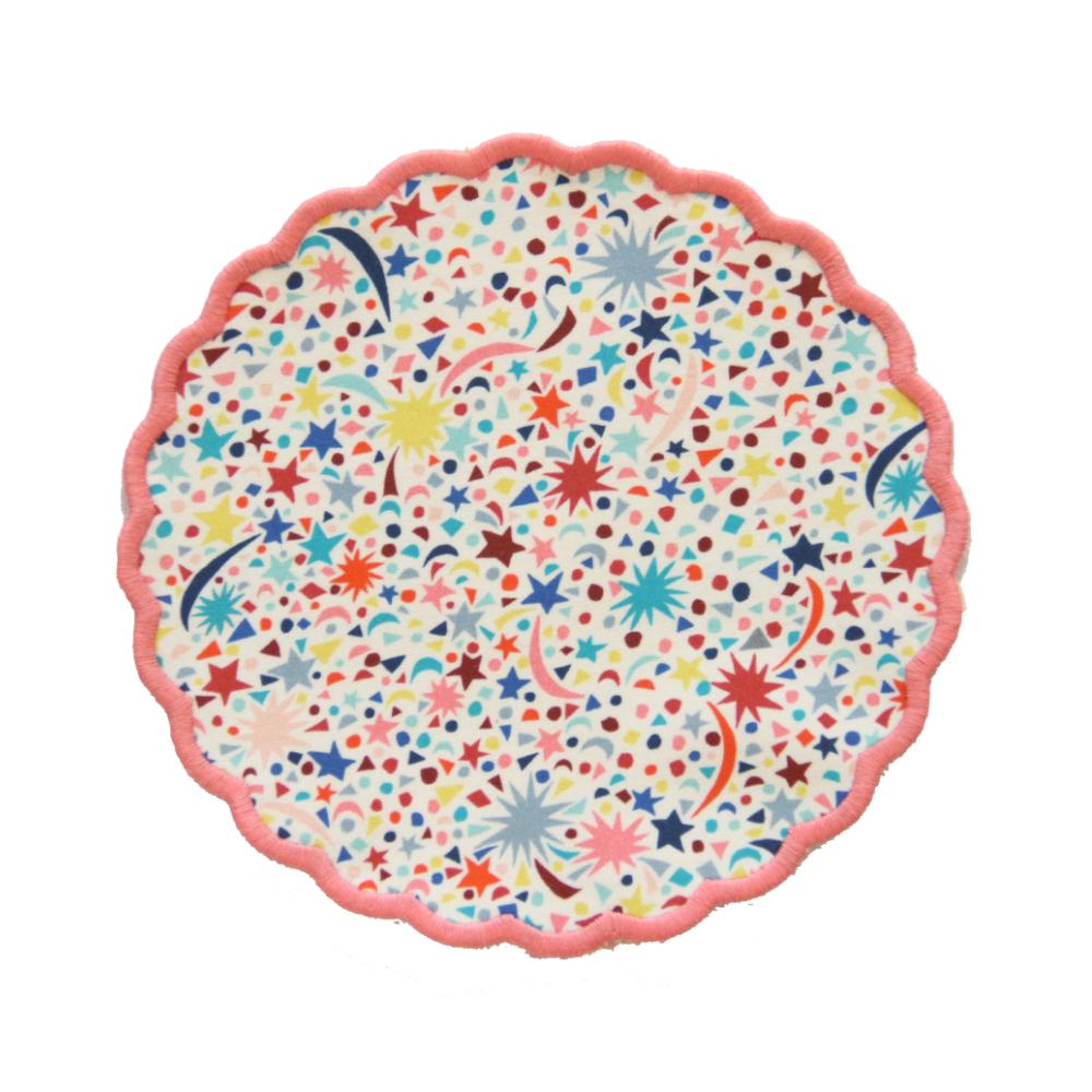 Round Liberty Cocktail Napkins, Set of 4