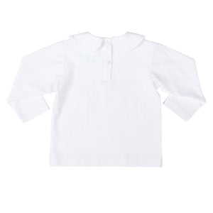 Long Sleeve Teddy Peter Pan in Classic White - Henry Duvall