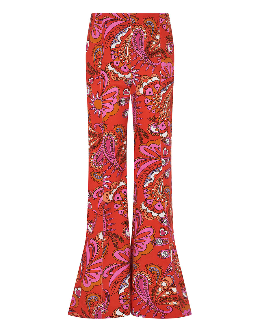 Morgan Twill Trouser in Rhapsody Red