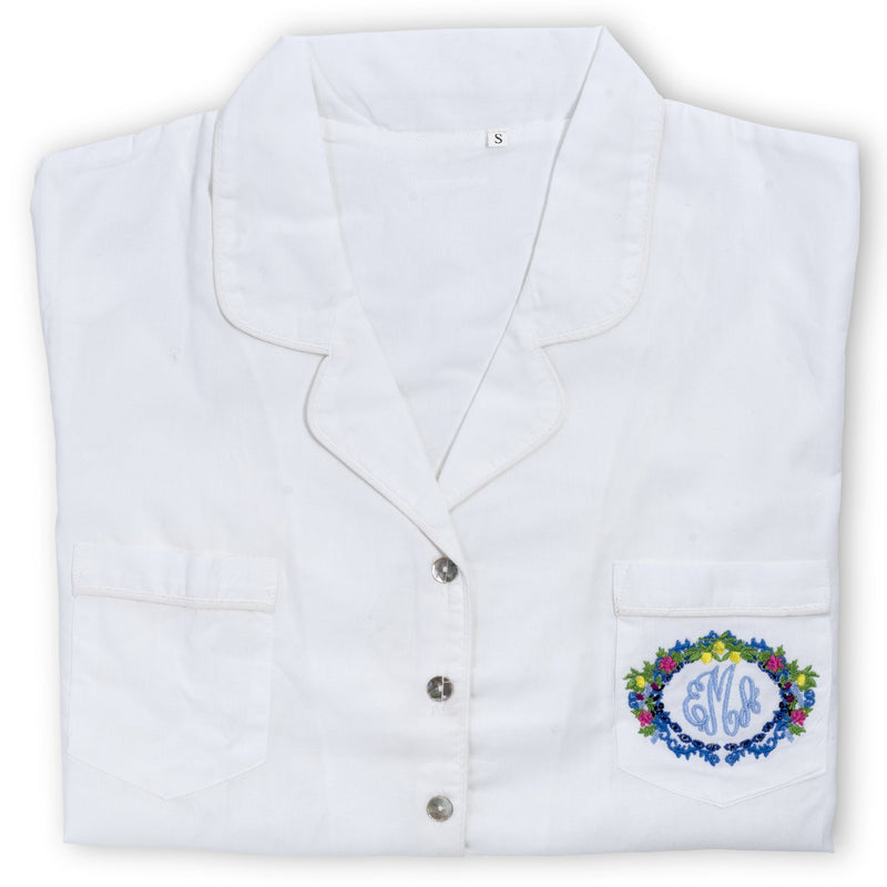 Monogram Crest Pajamas