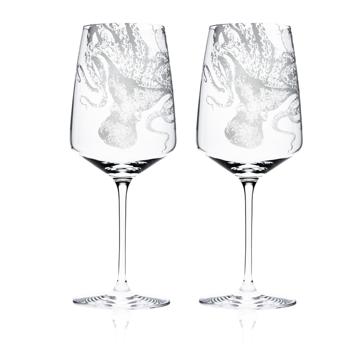 Lucy White Wine Glasses Set of 2 - Caskata