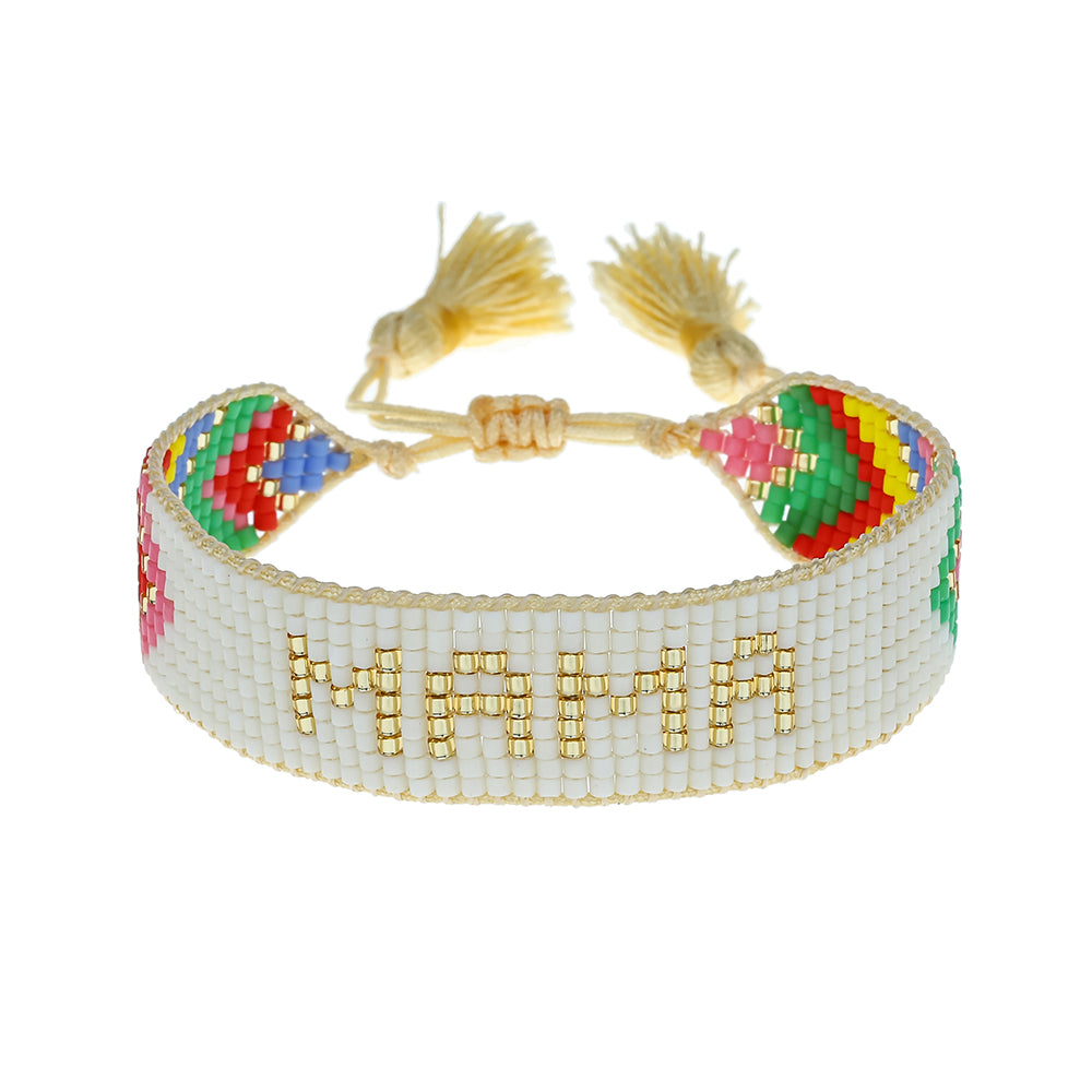 Chevron Rainbow MAMA Bracelet