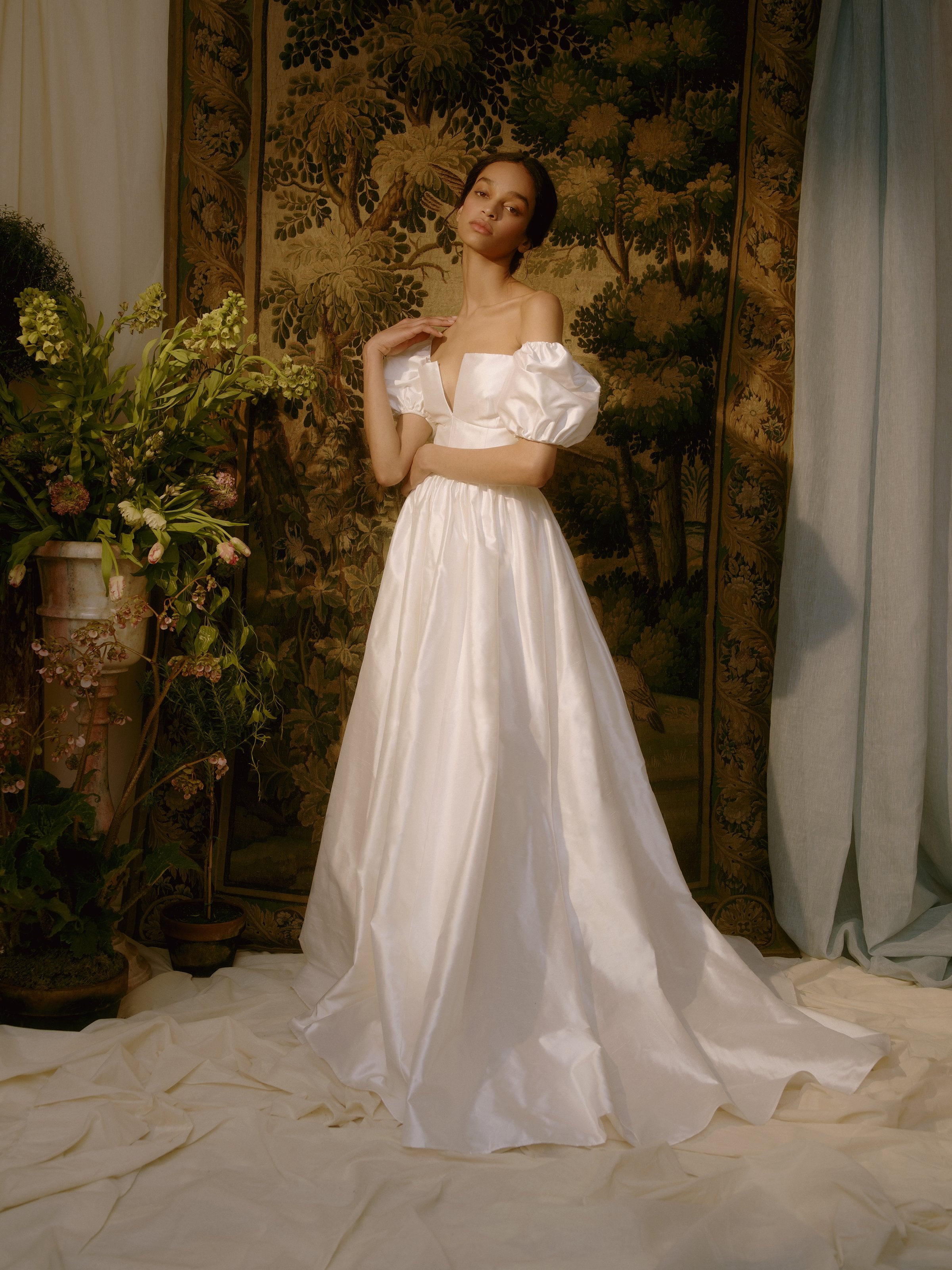 Yvetta Duchesse Satin Gown