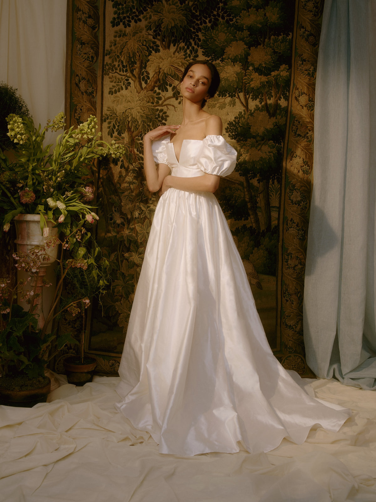 Yvetta Duchesse Satin Gown