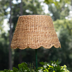 Scalloped Lampshade in Water Hyacinth