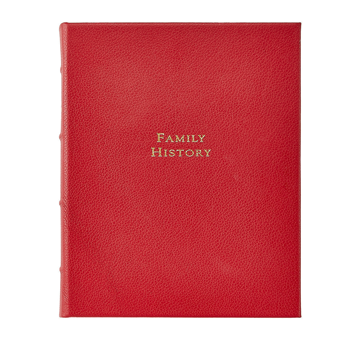 Family History Book in Red