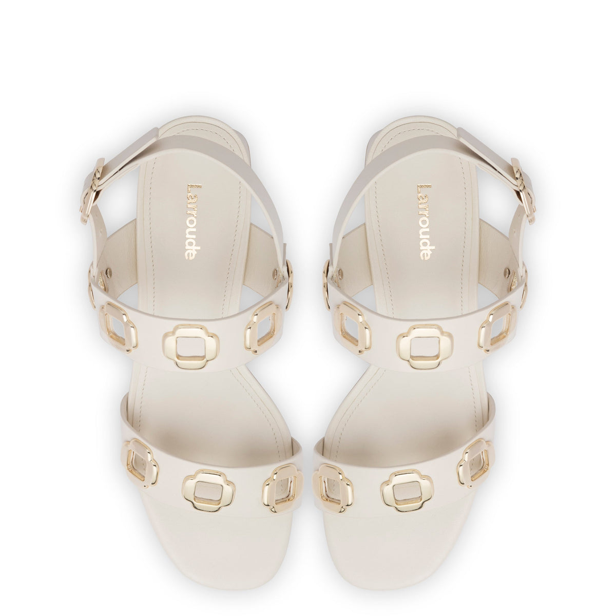 Milan Sandal In Ivory Leather